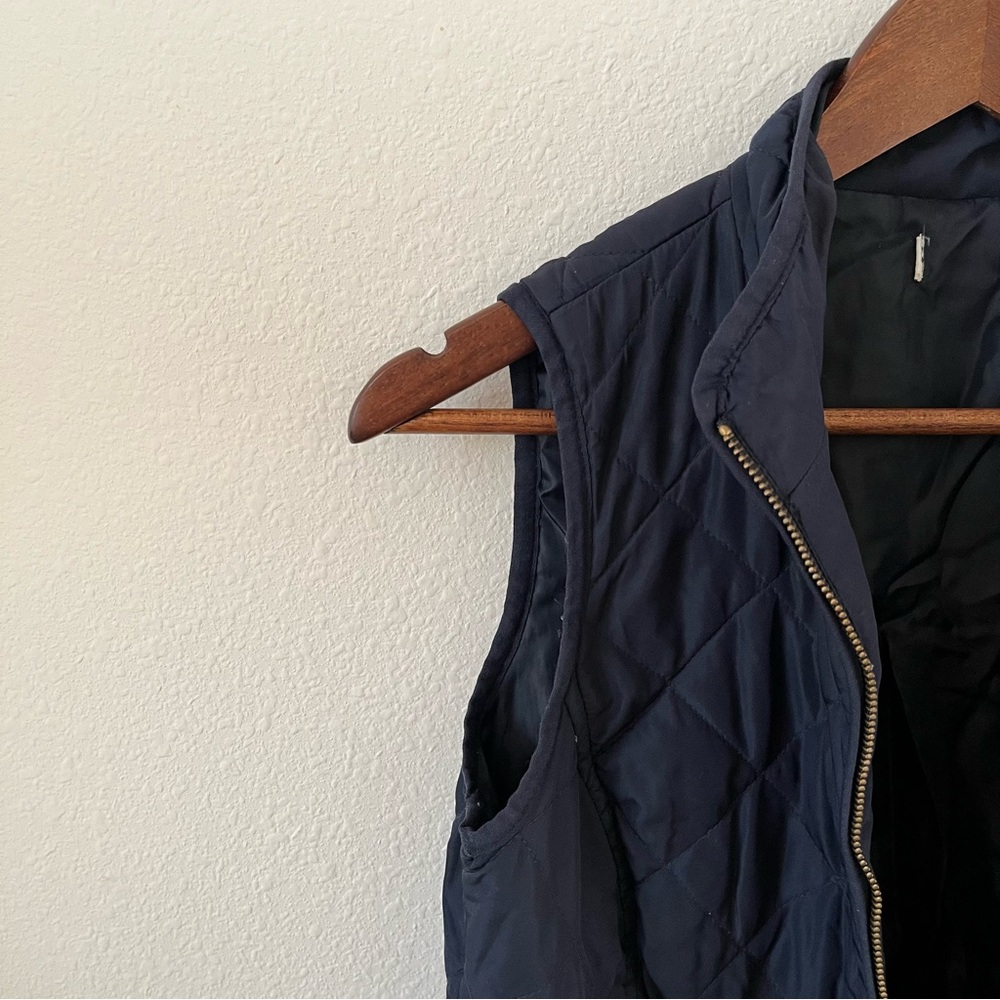 Modcloth Midnight Navy Blue Quilted Vest - Picture 3 of 4